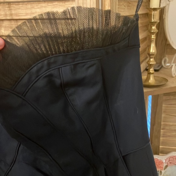 Marc Jacobs Runway Dress – Navy Blue Cocktail Dress with Tulle Fan Detail - Picture 4 of 14